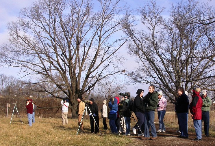 A group at Eagle Watch Nature Area